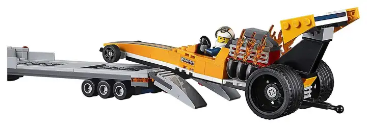 lego city great vehicles dragster transporter 60151