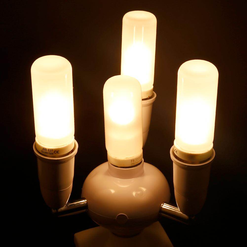 Adjustable Socket Adapter E27 Splitter Lamp Base Converter Light Holder