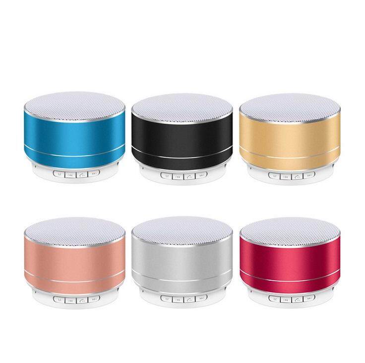 Supermall Wirelesss LED Phát Sáng Bộ Thu Bluetooth rảnh Tay Nghe Nhạc Kim Loại Loa Bluetooth