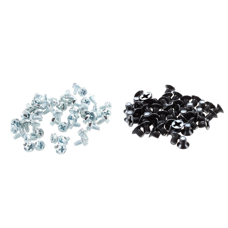 50 Pcs Quadrex Head Short Computer Case Motherboard Screws