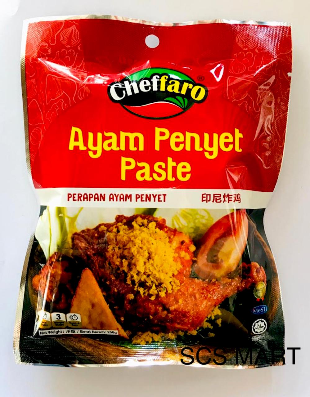 Cheffaro Ayam Penyet Paste 200g 印尼炸鸡 Perapan Ayam Penyet Lazada