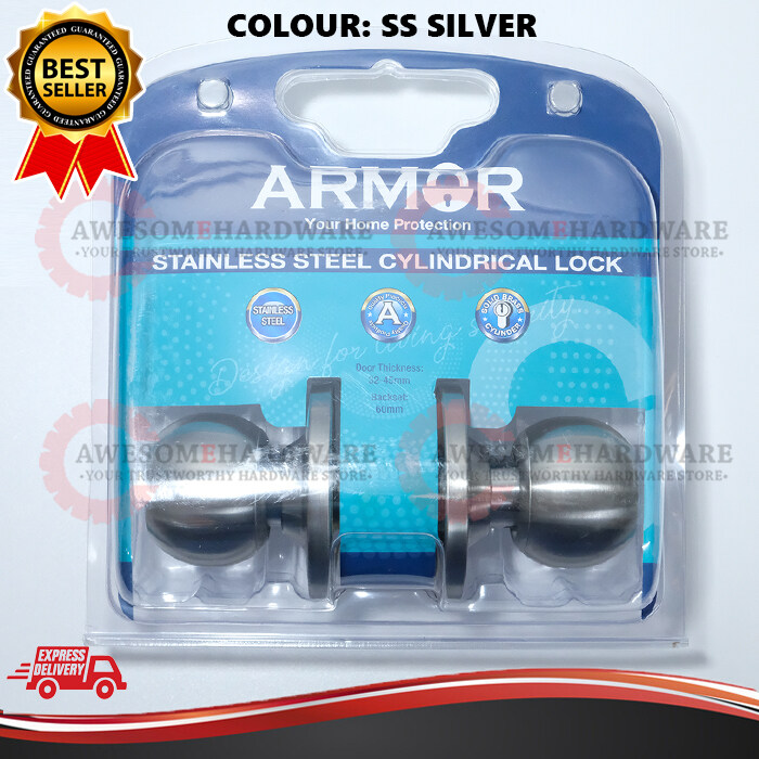 ARMOR ACL1100 SUS304 STAINLESS STEEL CYLINDRICAL DOOR LOCK SET DOOR