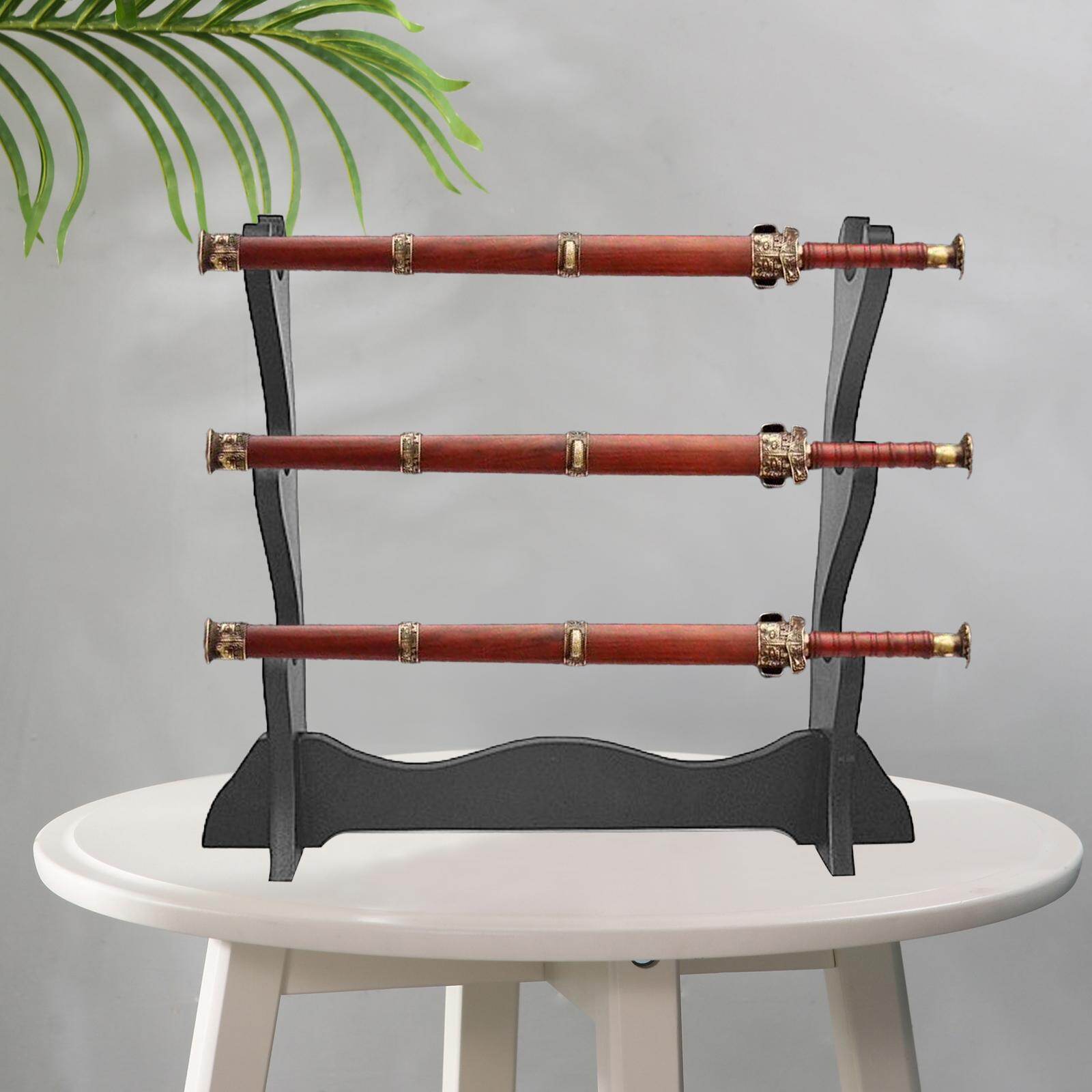 Dovewill Wood Sword Stand Support Display Bracket Wand Racks