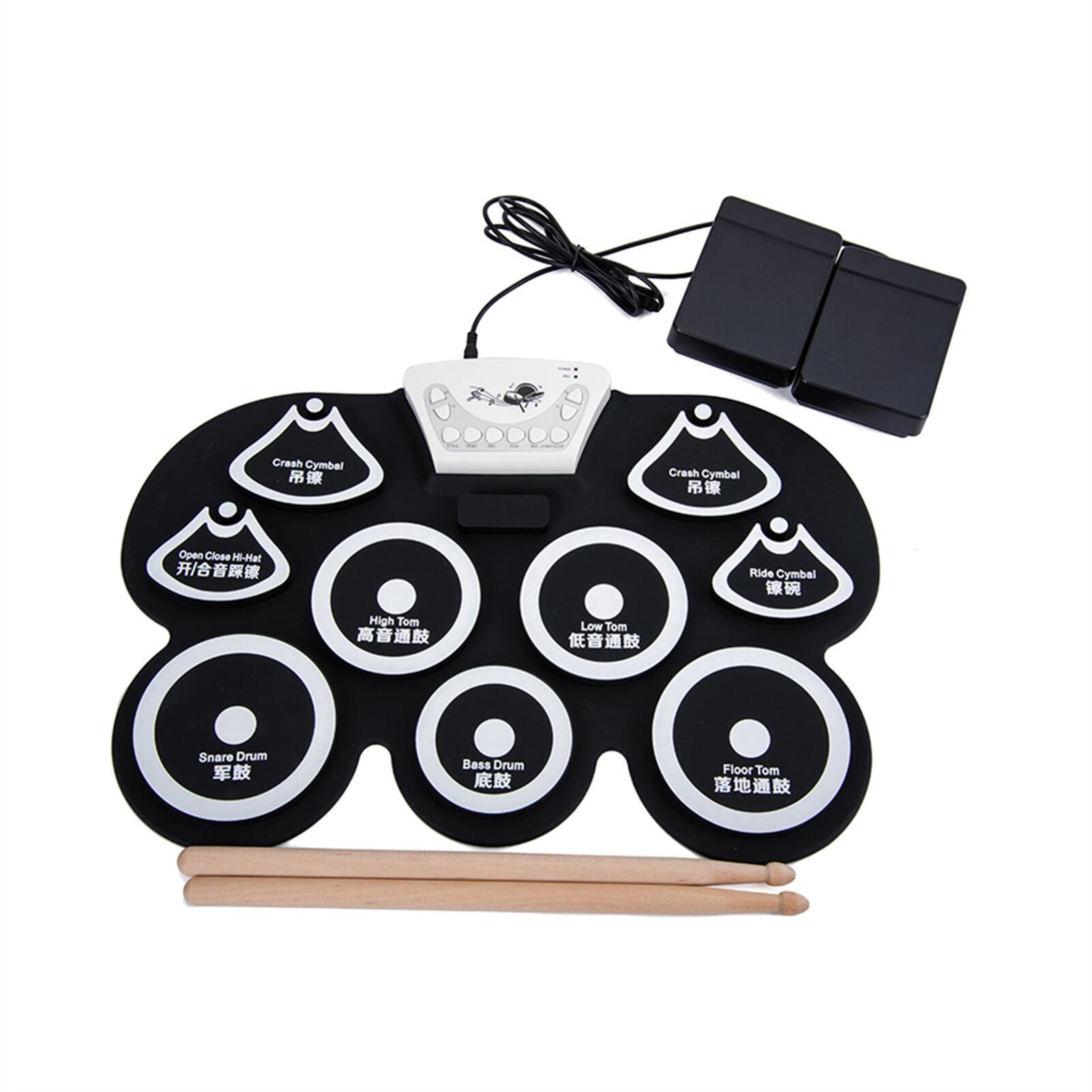 Portable Electronic Drum RollUp Drum Pad Kit Silicon Instrument
