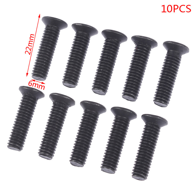 Fulai 10pcs fixing screw m6*22 left hand thread for 1/2''unf drill chuck shank adapter