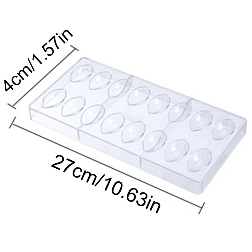 1 Chiếc Khuôn Sô Cô La Bằng Nhựa Trong Suốt Dụng Cụ Khuôn Nướng Bánh