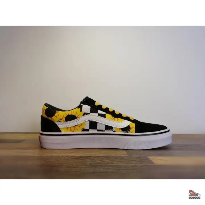 vans sunflower checkerboard