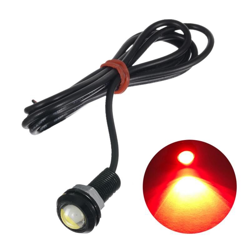 Aitemay 2pcs Car Light 18mm Waterproof Eagle Eye LED DRL Daytime Running Light Reverse Lamp Car Styling DIY Lights