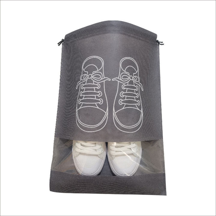 Shoe Storage Bag Drawstring Portable Travel Shoe Bag Shoe Organizer Storage Bags Non Woven Fabric Waterproof Dust Proof