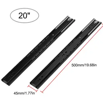 2pcs Drawer Slides Low Noise Ball Bearing Drawer Slides 1 Pair