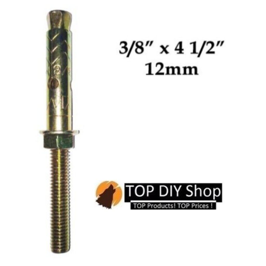 SYW Sleeve Anchor Metal Wall Plug Screw Wall Plug Besi Skru Wall Screw