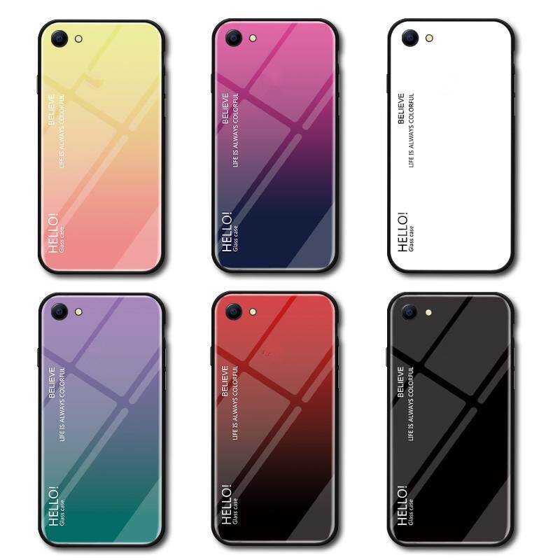 Zeallion Cho [OPPO A83 A7/A5S A5/A3S A7X A9 2020] Ốp Lưng Kính Cường Lực Gradient Ốp Bảo Vệ Điện Thoại