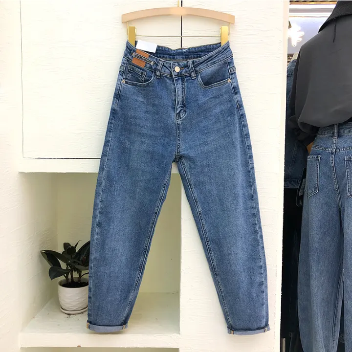 tapered dad jeans