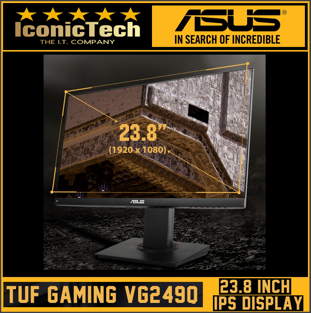 Asus Tuf Gaming Vg249q 23 8 Monitor 144hz Full Hd 19 X 1080 1ms Ips Elmb Freesync Eye Care Displayport Hdmi D Sub Gaming Monitor Lazada