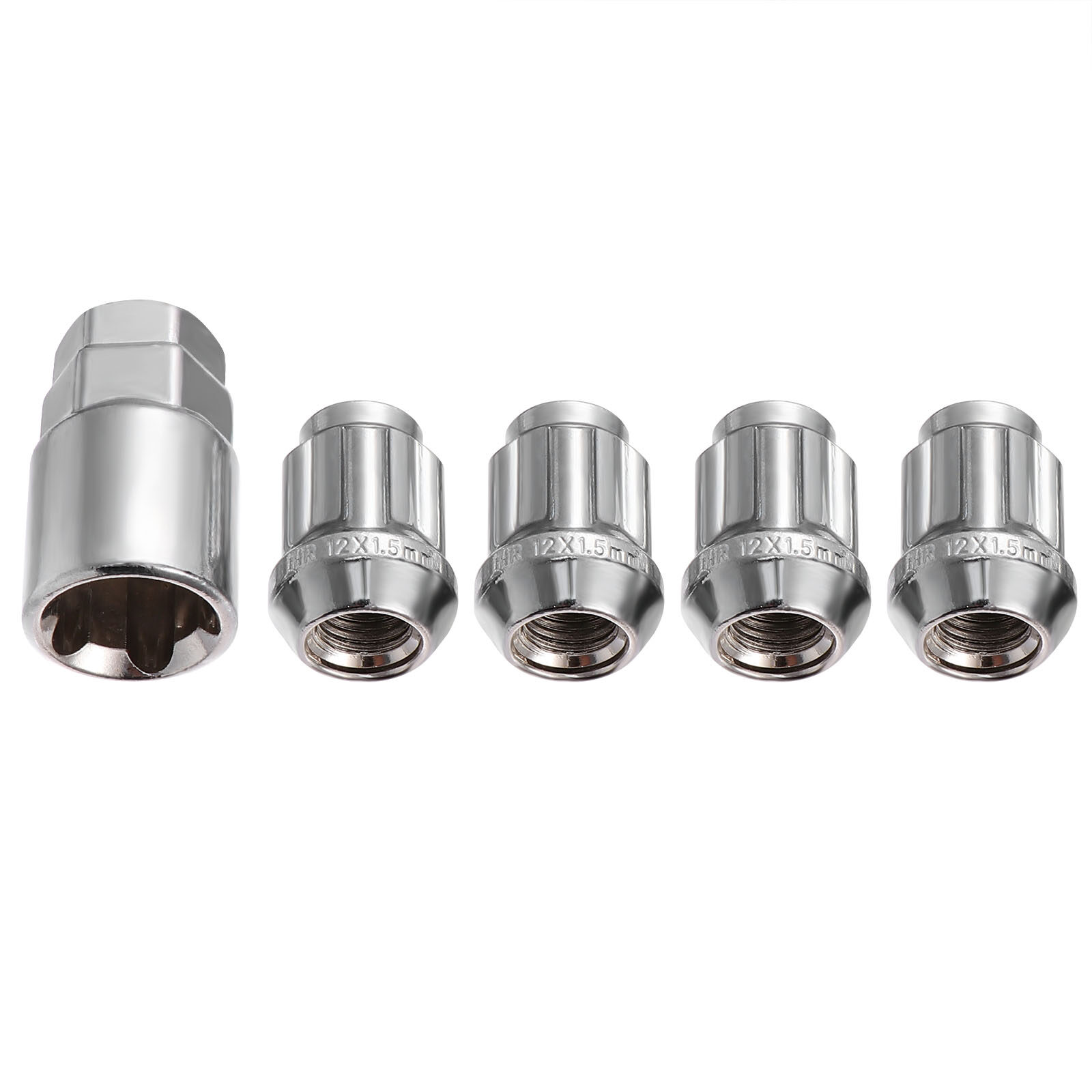 4 Cái Khóa Bánh Xe Thông Dụng Lug Nuts Đai Ốc Khóa Chống Trộm Với 1 Cái Tay Áo