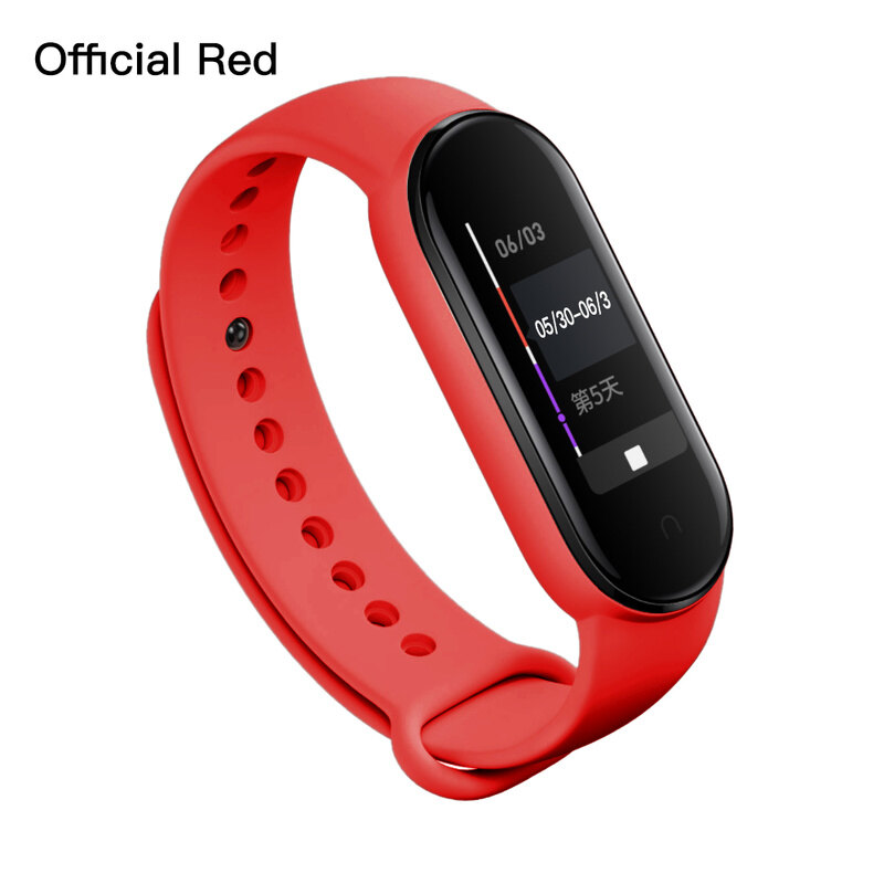Vuaerang silicone strap for xiaomi band 8 / xiaomi band 7 / xiaomi band 6 / mi band 5 / mi band 4 / mi band 3 colorful silicon replacement band strap