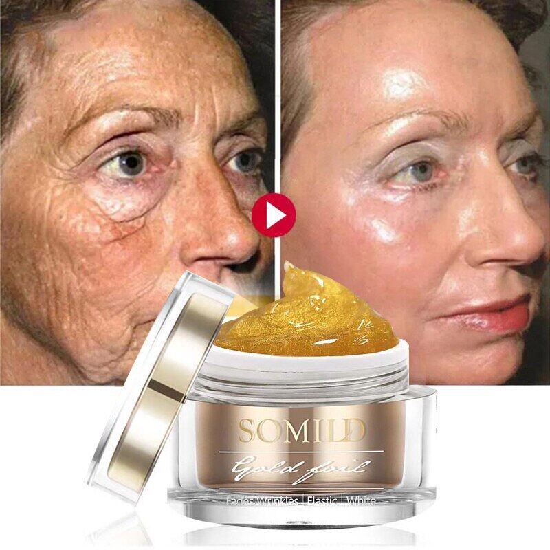 50G 24K Gold Face Cream Anti-Wrinkle Whitening Facial Cream Fade Fine Lines Anti-Aging Moisturizing Nourishing Serum Skin Care
