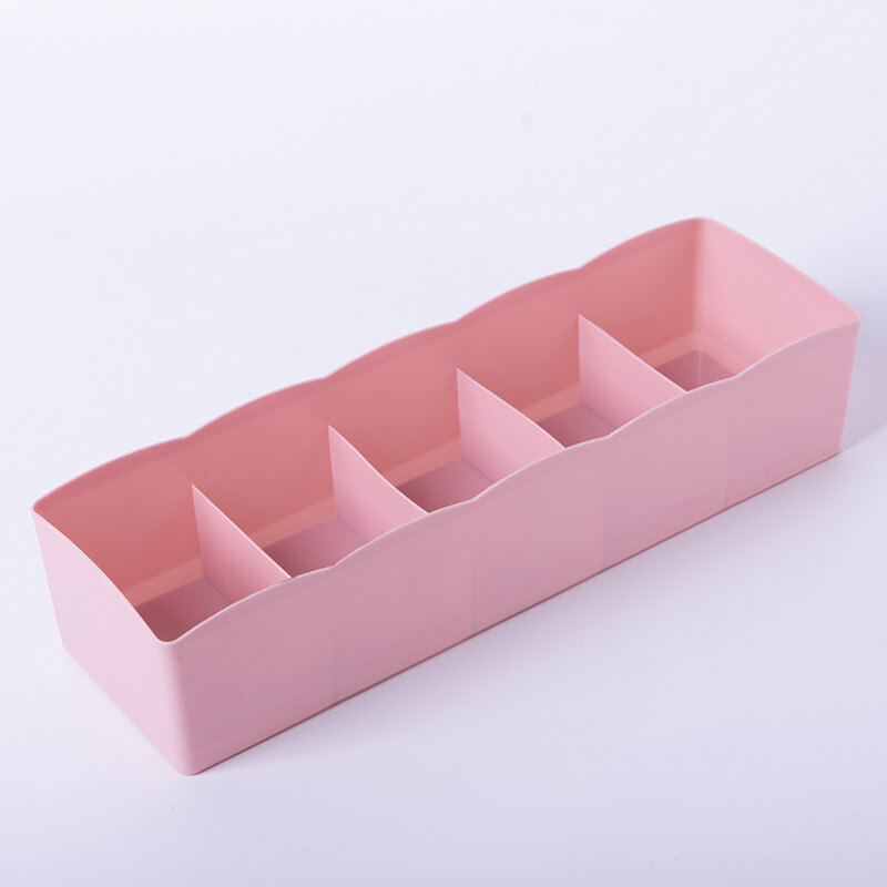 Household Japanese-style 5-grid Multi-purpose Plastic Storage Box Underwear Socks Storage Box Drawer Wardrobe Organizer