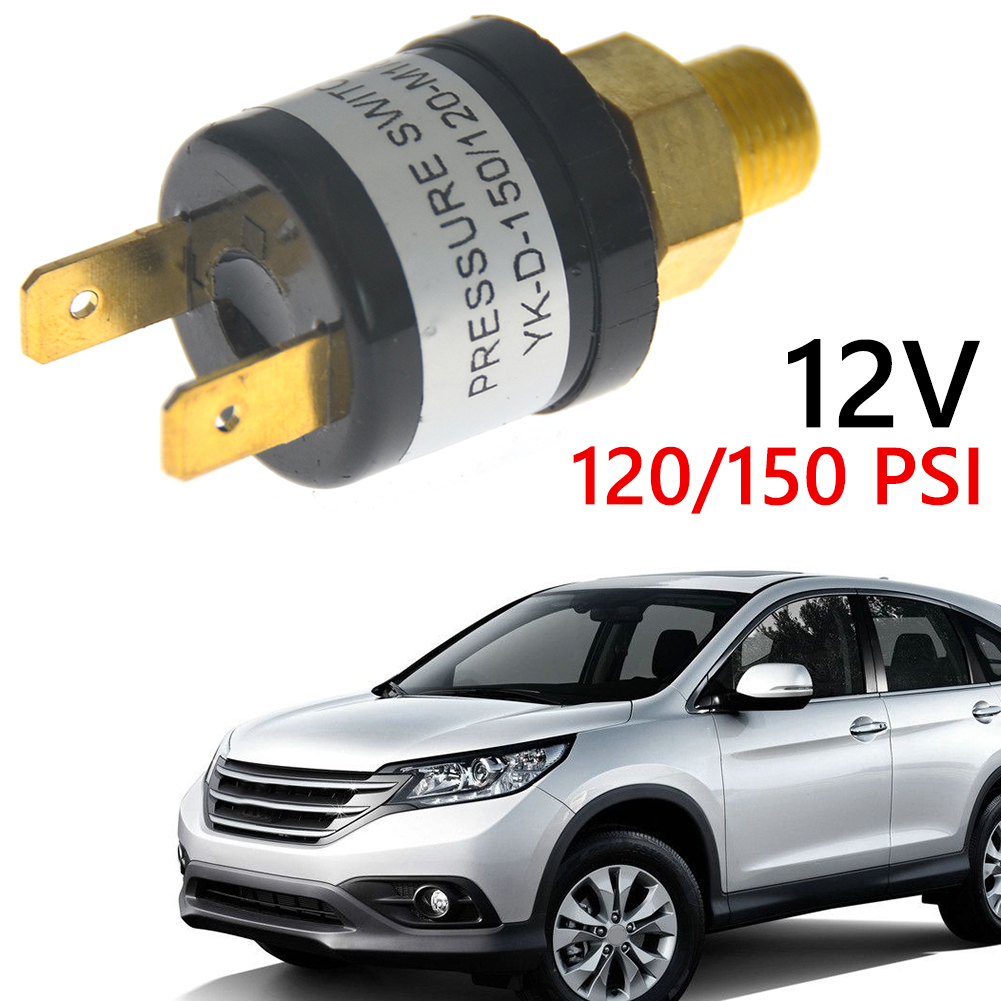 Van Công Tắc Điều Khiển Áp Suất Không Khí 120-150 PSI Cho Bình Nén Còi 12V