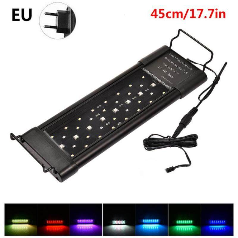 Đồng Hồ Bấm Giờ Viugreum 11.8-23.6 Inch 30-60 Cm Đèn Led Cho Hồ Cá Chiếu Sáng Toàn Phổ RGB Đèn Bể Cá Thực Vật 7 Màu Có Thể Điều Chỉnh Với Bộ Đếm Thời Gian