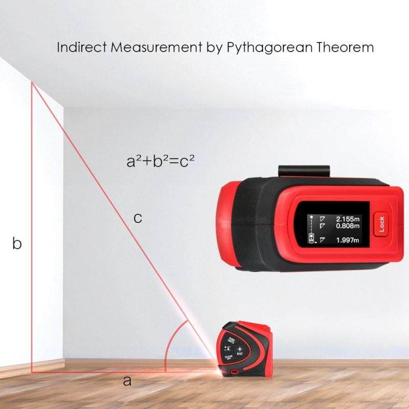 Máy Đo Khoảng Cách Laser 2 Trong 1 30M, Dụng Cụ Đo Băng Kỹ Thuật Số 5M Có Độ Chính Xác Cao