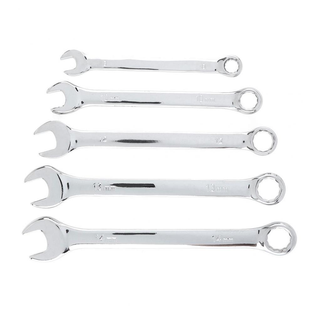ChgImposs 5Pcs 8Mm-14Mm Kết Hợp Cờ Lê Kit, Cờ Lê Tay Cầm Bánh Cóc Hệ Mét Sử Dụng Kép