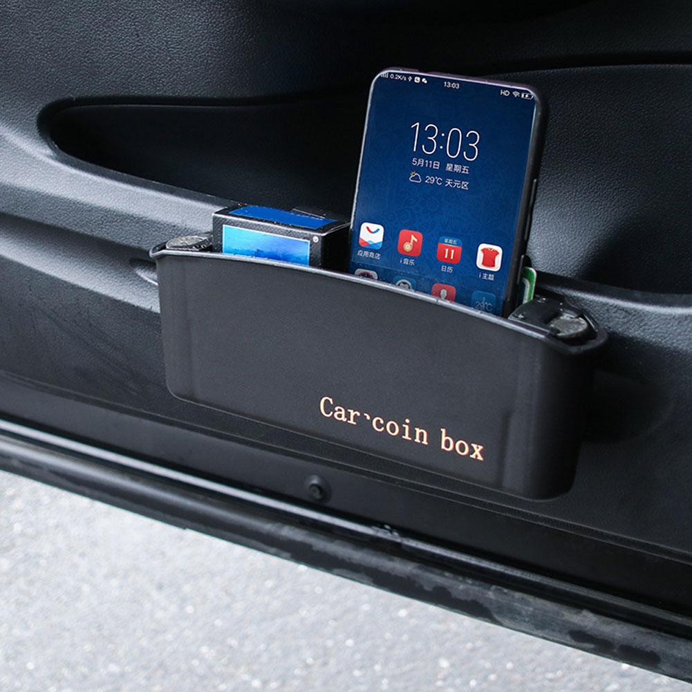 Asai® Car Auto Door Side Hanging Garbage Coin Case Plastic Phone Holder Storage Box