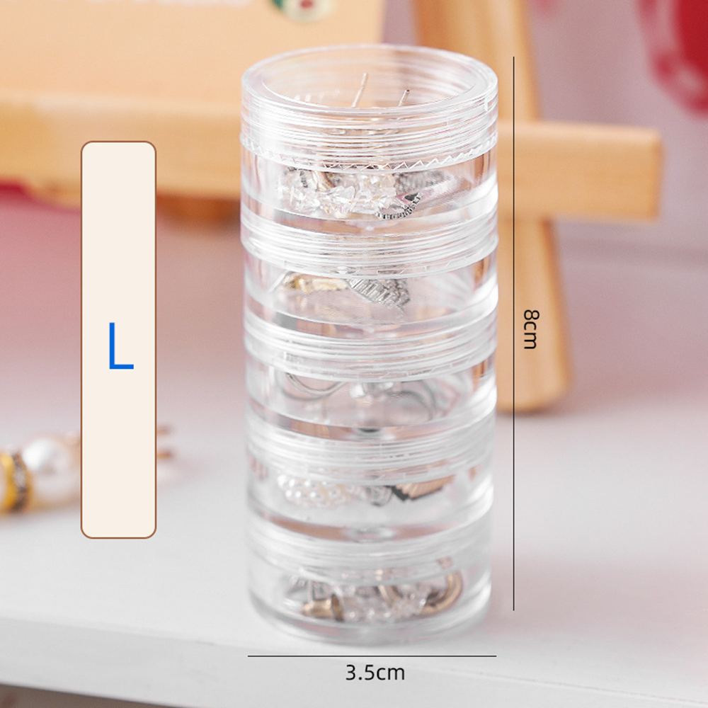 Watch Earrings Plastic Storage Box Organizer Storage Rack Storage Rack Jewelry Storage Box Multilayer Organizer