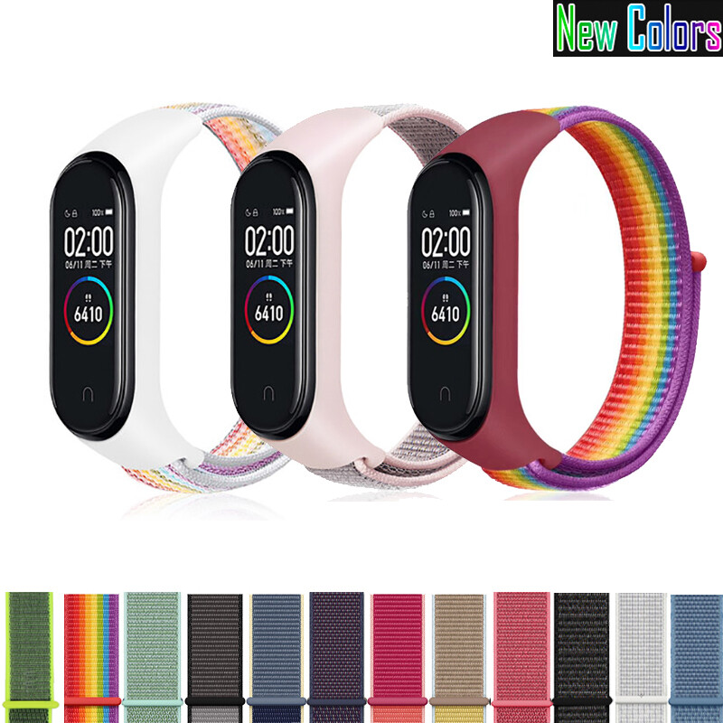 Nylon dây đeo hình vòng ban nhạc cho Xiaomi Mi Band 4 Miband 3 4 5 6 7