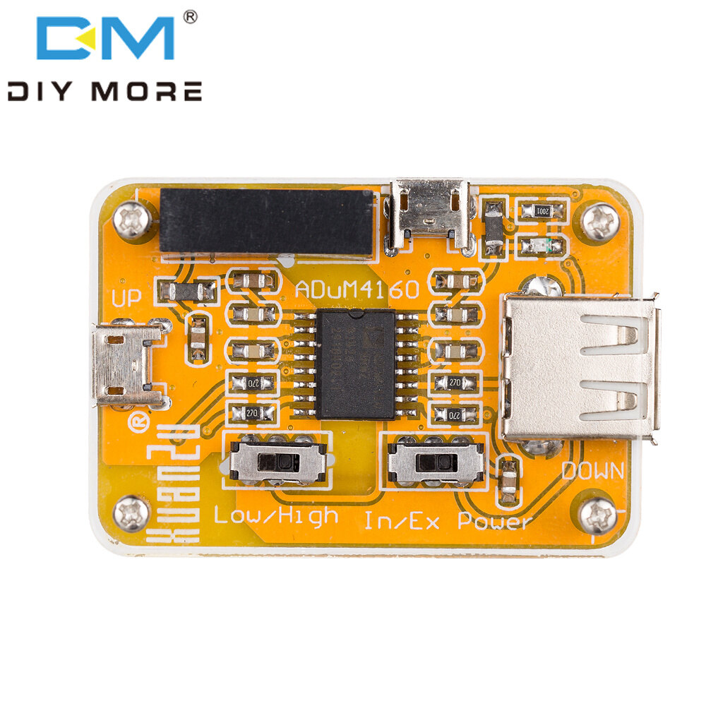 diymore USB Bộ Cách Ly, Tín Hiệu Kỹ Thuật Số An Toàn Cách Ly Dòng Bảo Vệ ADUM4160 Module Cách Ly