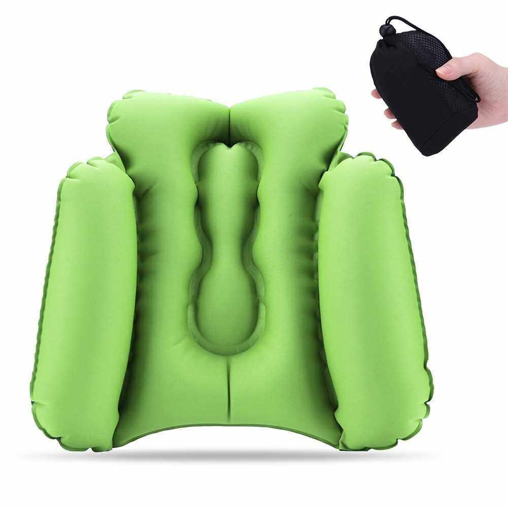 Inflatable Lumbar Support Pillow Back Pillow Lumbar Cushion Chair Back
