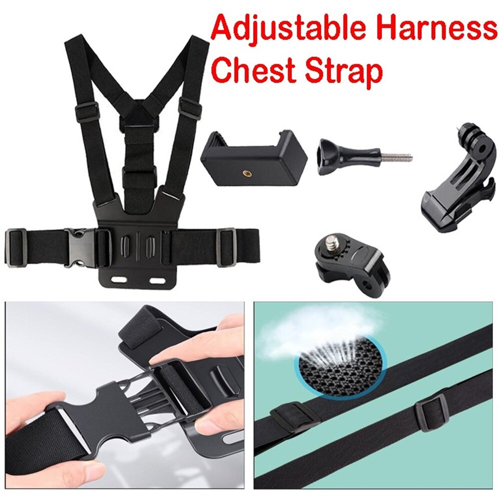 Dây đeo ngực điện thoại gopro dây đeo ngực cho máy ảnh gopro điện thoại di động giá đỡ dây đeo điện thoại dây đeo giá đỡ điện thoại di động ngực có thể điều chỉnh dây đeo cho điện thoại thông minh 4-5.5 inch gopro9/8/7