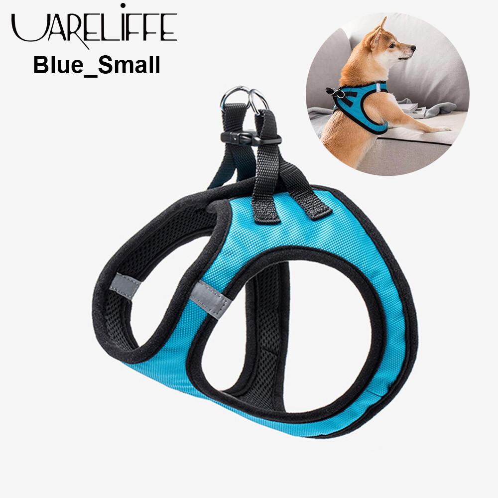 Uareliffe Dog Chest Straps Soft Safe Pet Adjustable Straps Comfortable Double Anti-Break Refreshing And Breathable Dog Harness Night Reflective Vest Collar Simple Putting On And Taking Off For Small Medium Dogs Cat