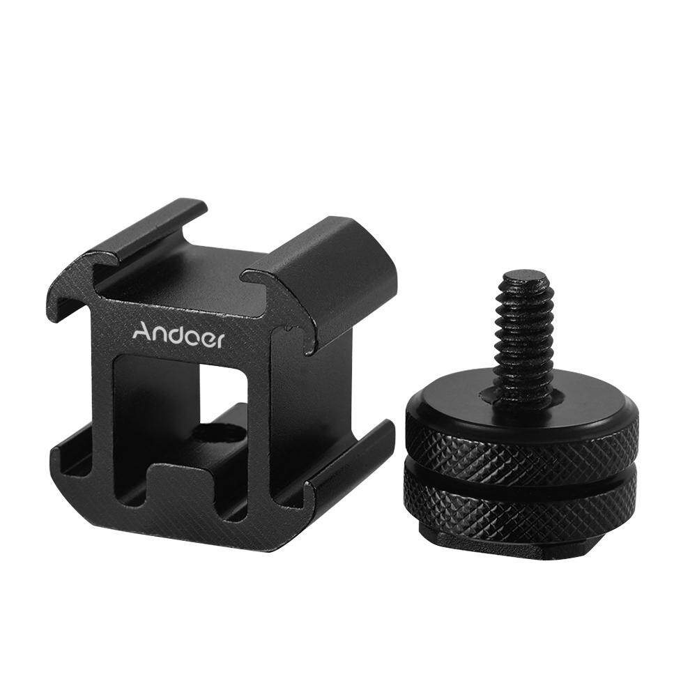 Andoer 3 Bộ Chuyển Đổi Gắn Giày Lạnh Bộ Chuyển Đổi Gắn Trên Máy Ảnh Dành Cho Máy Ảnh DSLR, Cho Đèn LED Video Màn Hình Micro