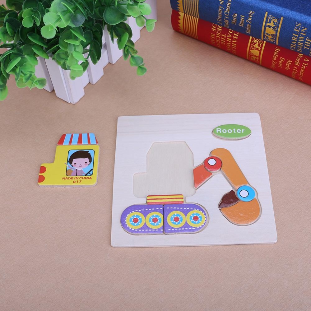 1pcs Wooden Tangram Brain Teaser Puzzle Educational Developmental Kids Toy