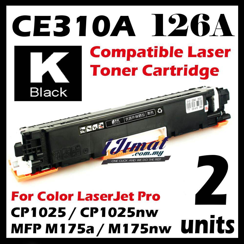 2 Units CE310a Compatible Laser Toner Cartridge CE310A / 126A Black For HP  LaserJet Pro CP1025 / CP1025nw / PRO 100 MFP M175a / MFP M175nw / MFP M275  / MFP M275nw Printer Ink | Lazada