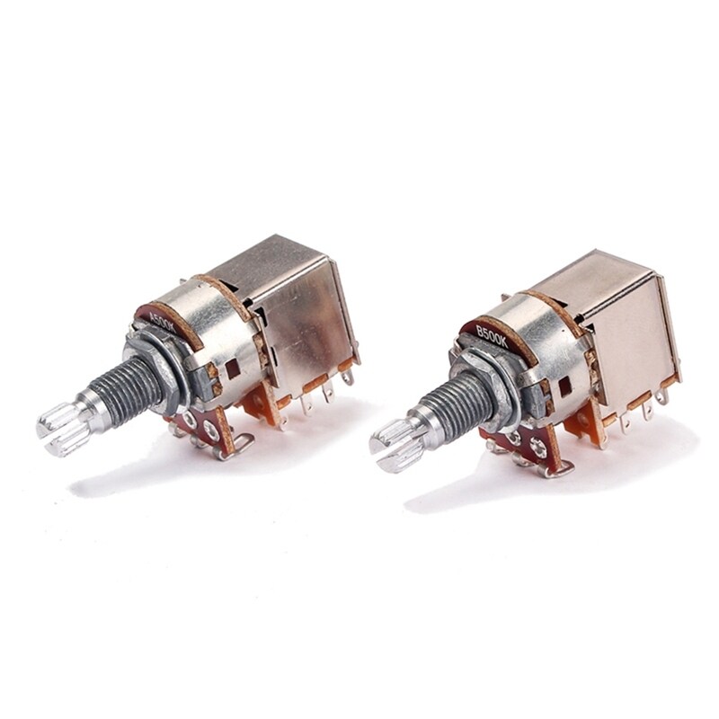 2Pcs/Set Guitar Pickup B500K Push Pull Control Pot Potentiometer for Electric Guitar Bass Malaysia