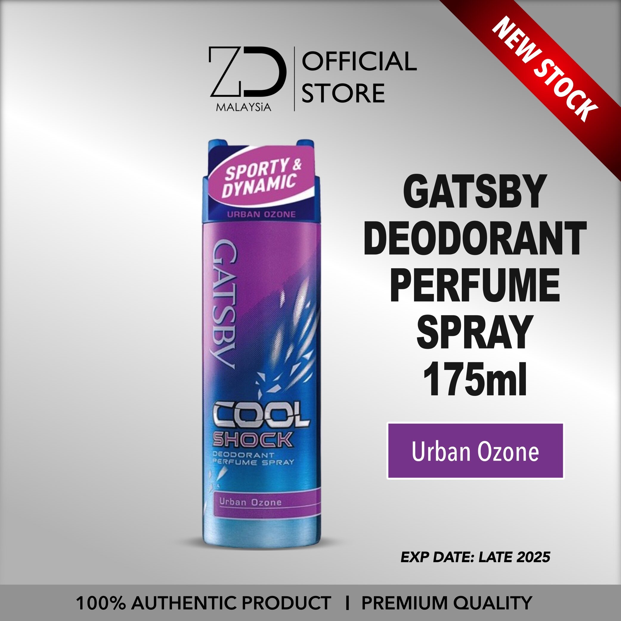 GATSBY Deodorant Perfume Spray 175ml (Green Fougere/Clear Ocean/Urban