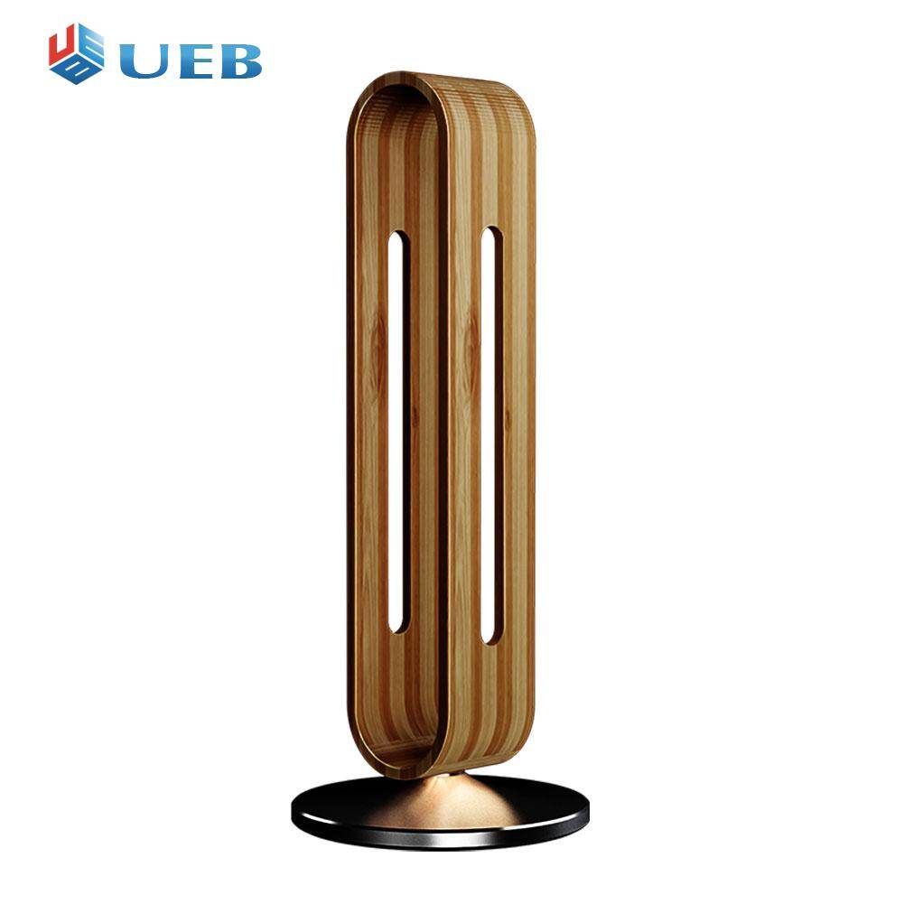 Bamboo Wood Aluminum Headphone Stand Anti-skid Headset Earphone Display Hanger Bracket
