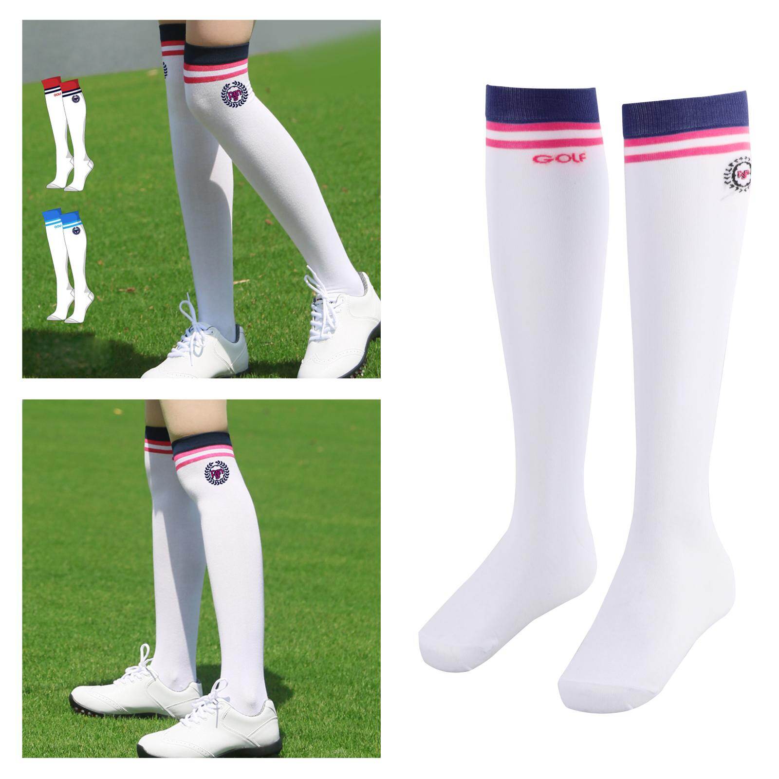 Baoblaze Women Golf Socks Comfortable Cotton Casual Socks Sport Women Sock Athletic Non Slip Breathable Crew Socks for Running Walking Fitness Outdoor Sports
