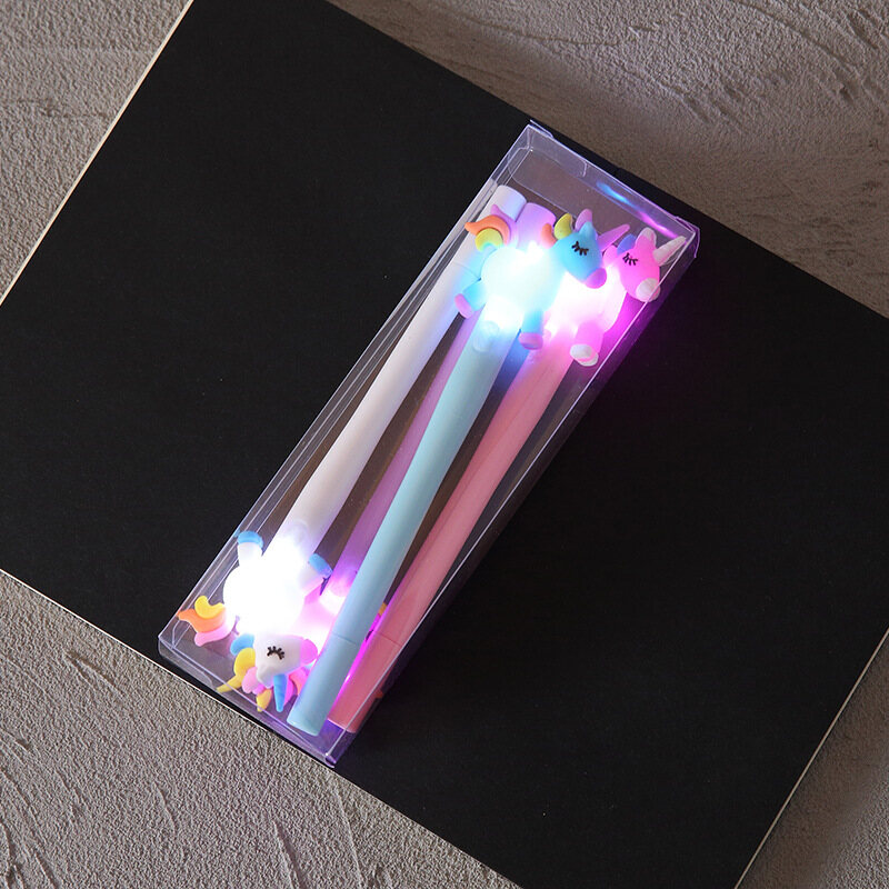 Creative Boxed 4-Piece Glow Pen Set Stationery Set Pen