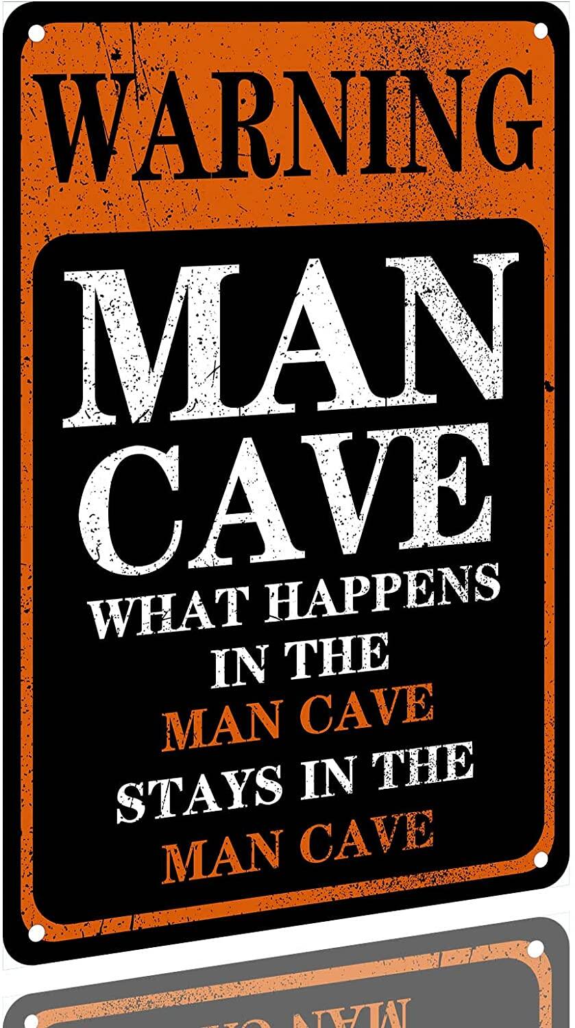 Man Cave Sign Decor What Happens In The Cave Stays In The Cave Sign