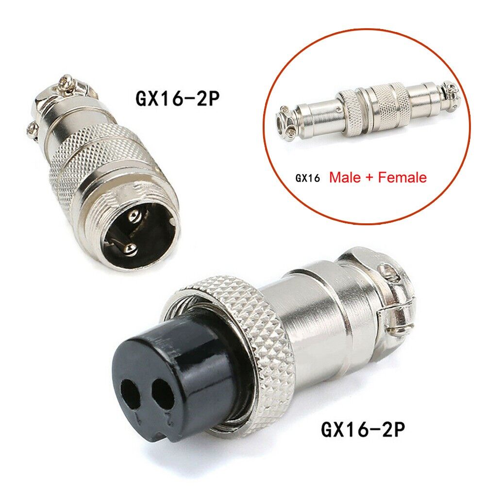 Neu 2-10 Pin GX16 Luftfahrt Stecker & Buchse Rund Multipfosten Anschluss 