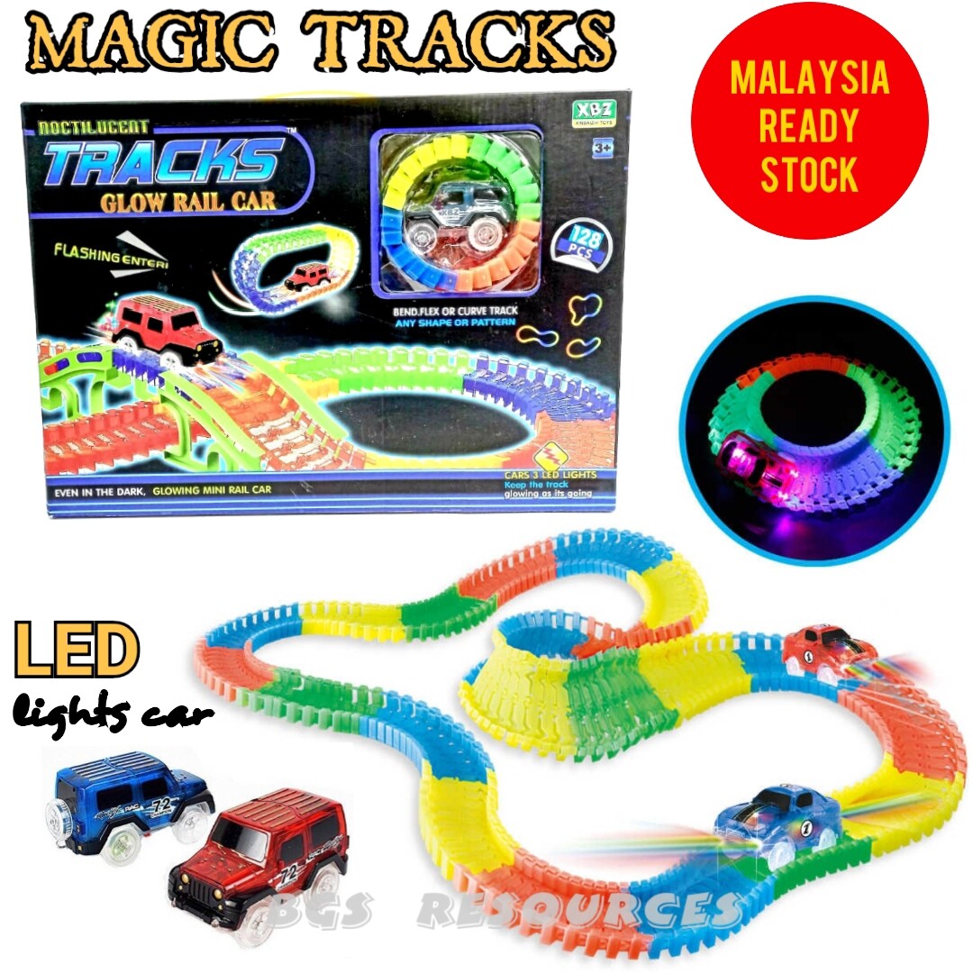tracks glow rail car