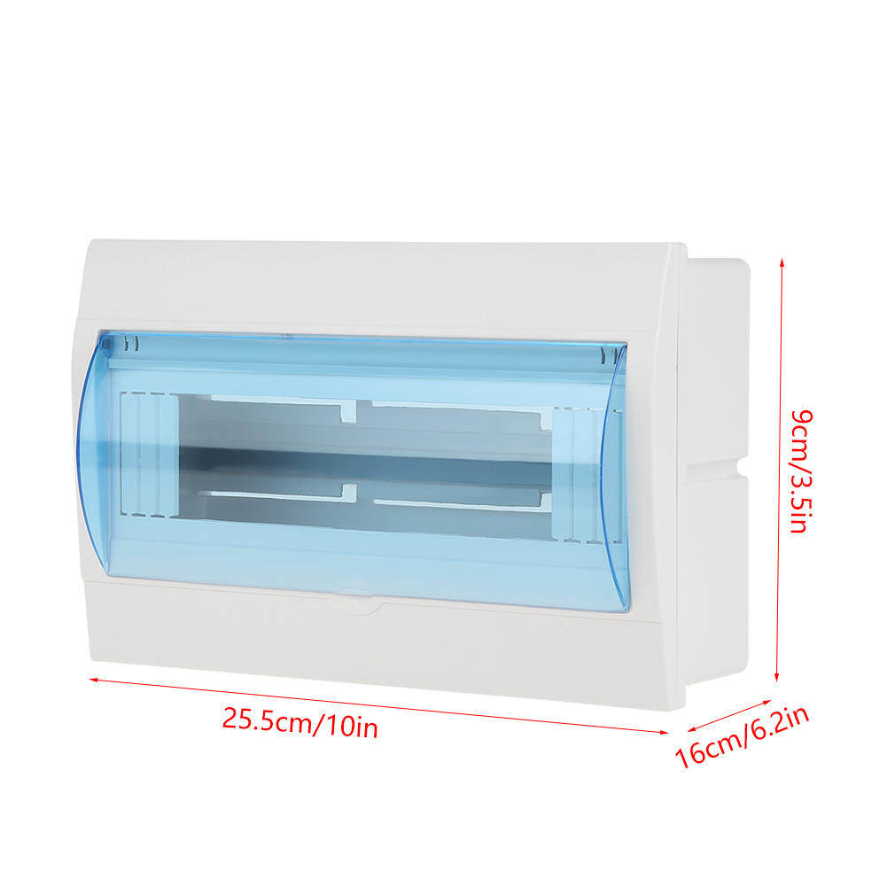 1pc Plastic Distribution Protection Box For 9-12 Ways Circuit Circuit Breaker Distribution Box Breaker Indoor On The Wall