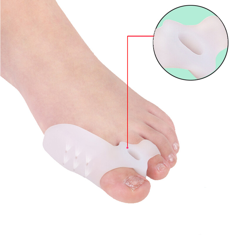 VTTO 1 Cặp Tách Ngón Chân Dụng Cụ Chỉnh Vẹo Ngón Chân Cái Vẹo Ngón Chân Cái Dụng Cụ Chỉnh Hình Xương Bàn Chân Ngón Tay Cái Tất Duỗi Chỉnh Sửa Móng Chân