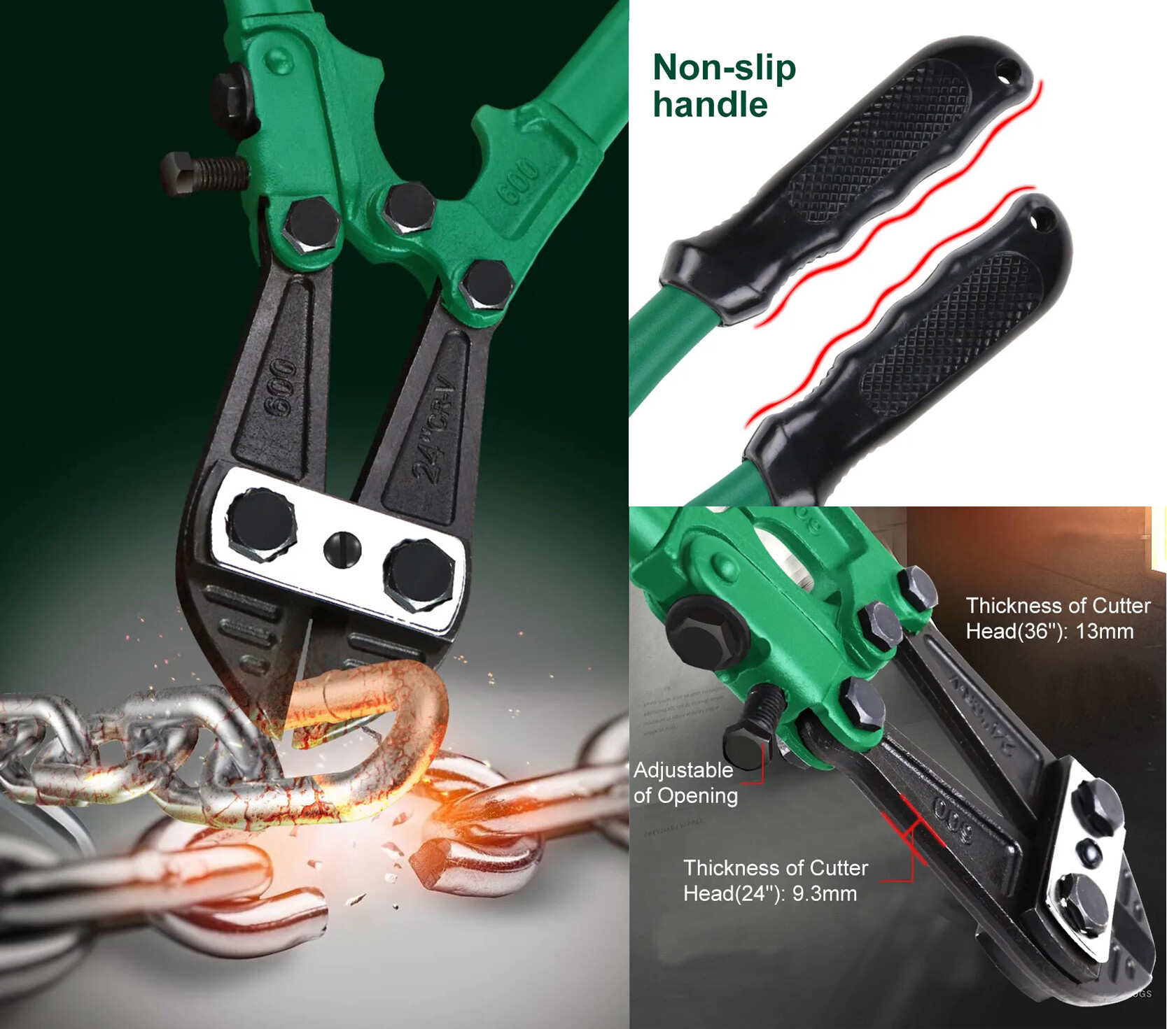 Heavy Duty Bolt Cutter Steel Wire Cutter Lock Chain Cutter Rebar