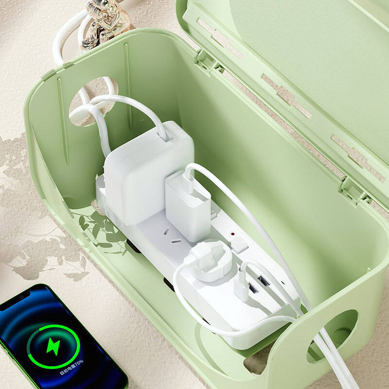 Wire storage box Power patch board Cable management device Plug in router Set top box Storage shelf Network cable collection box