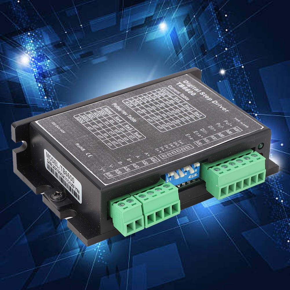 TB6600 DC24-40V 2 Phase/Bipolar 2 Phase Motor Controller Stepper Motor Driver 1.0~4.2A/Phase NEMA 17/23 Motor Controller