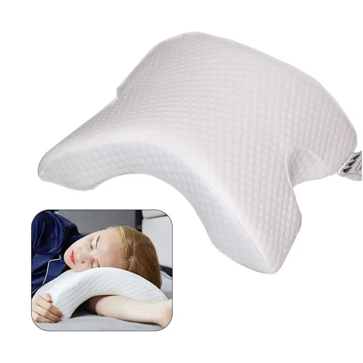 Arch Curved Memory Foam Sleeping Neck Cervical Pillow With Hollow